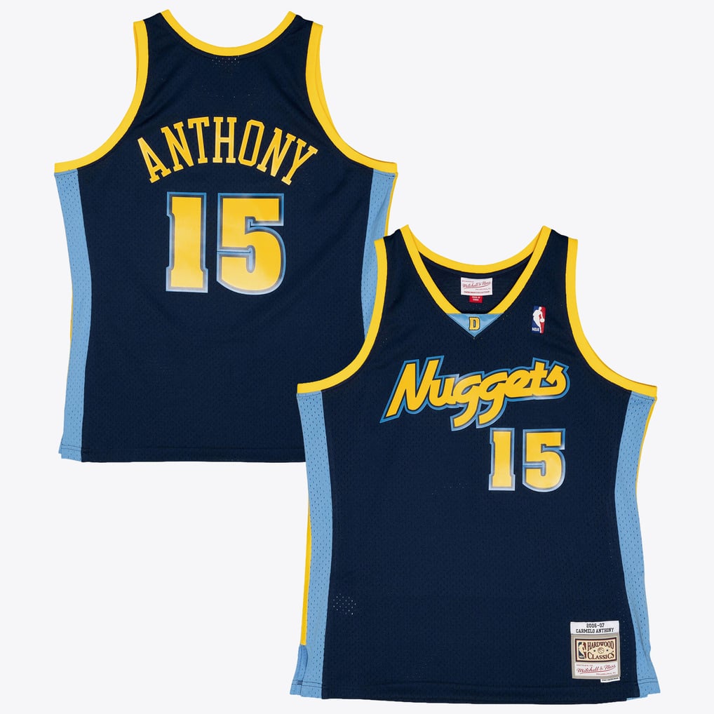 Mitchell & Ness Denver Nuggets Carmelo Anthony #15 2006-07 Hardwood Classics Swingman Jersey