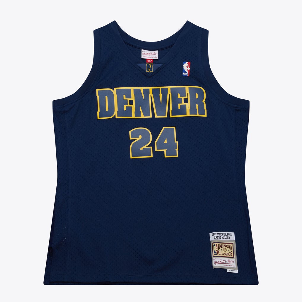 Nike nba store Mitchell & Ness Denver Nuggets Andre Miller #24 Hardwood Classics Swingman Jersey basketball jerseys