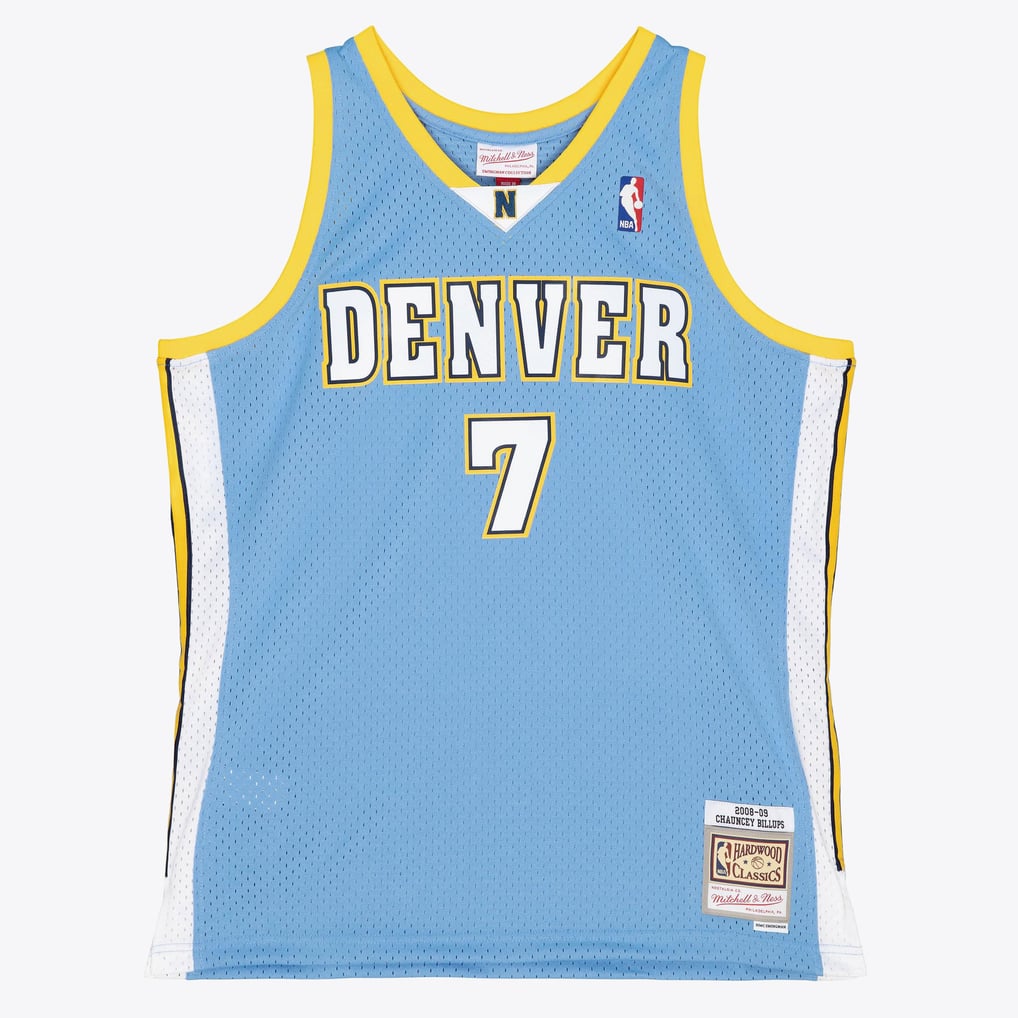 Nike nba store  Mitchell & Ness Denver Nuggets Chauncey Billups #7 2008-09 Hardwood Classics Swingman Jersey basketball jerseys