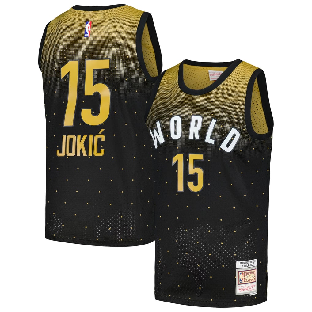 Nike nba store Mitchell & Ness Nikola Jokić #15 2016 Rising Stars World Team Hardwood Classics Swingman Jersey basketball jerseys