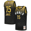 Nike nba store Mitchell & Ness Nikola Jokić #15 2016 Rising Stars World Team Hardwood Classics Swingman Jersey basketball jerseys