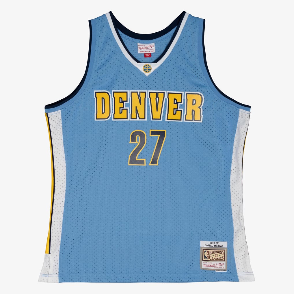 Nike nba store  Mitchell & Ness Denver Nuggets Jamal Murray #27 2016-17 Hardwood Classics Swingman Jersey basketball jerseys