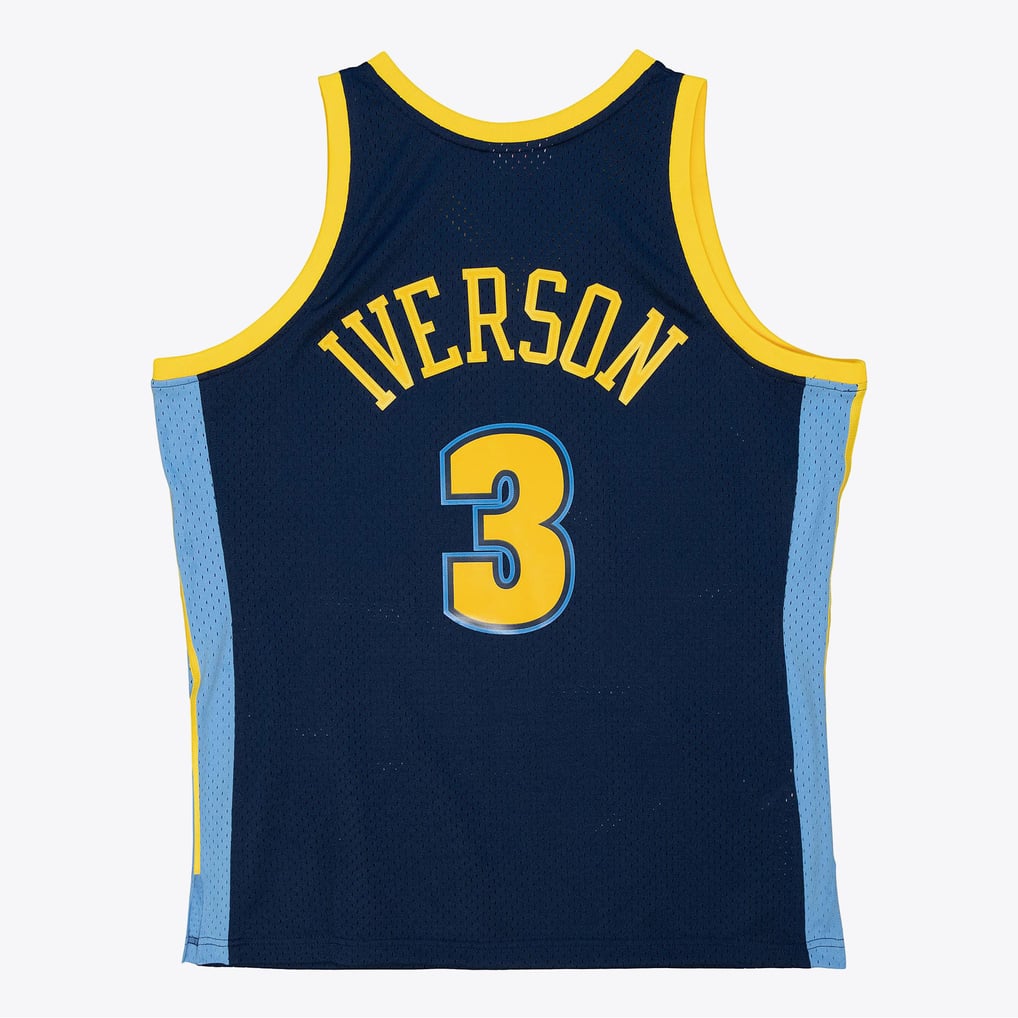 Mitchell & Ness Denver Nuggets Allen Iverson #3 2006-07 Hardwood Classics Swingman Jersey