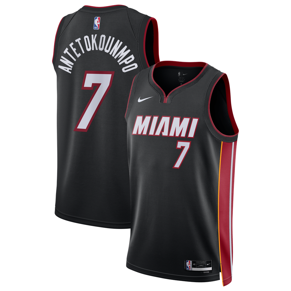 Nike Miami Heat Giannis Antetokounmpo #7 Swingman Jersey