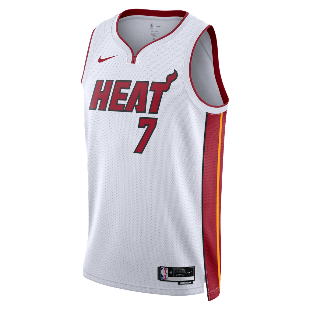 Nike Miami Heat Giannis Antetokounmpo #7 Swingman Jersey – White Association Edition