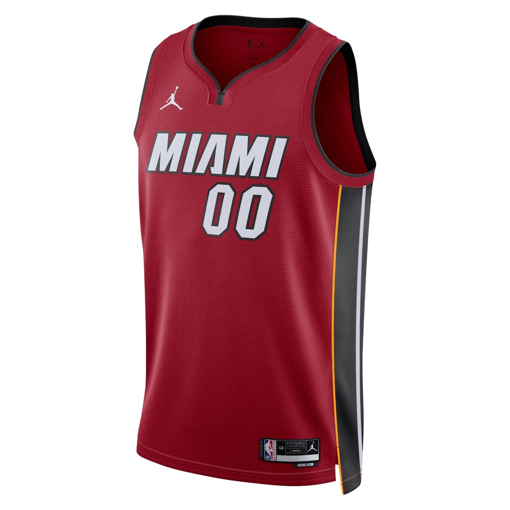 Jordan Brand Miami Heat #00 Custom Swingman Jersey – Red Statement Edition