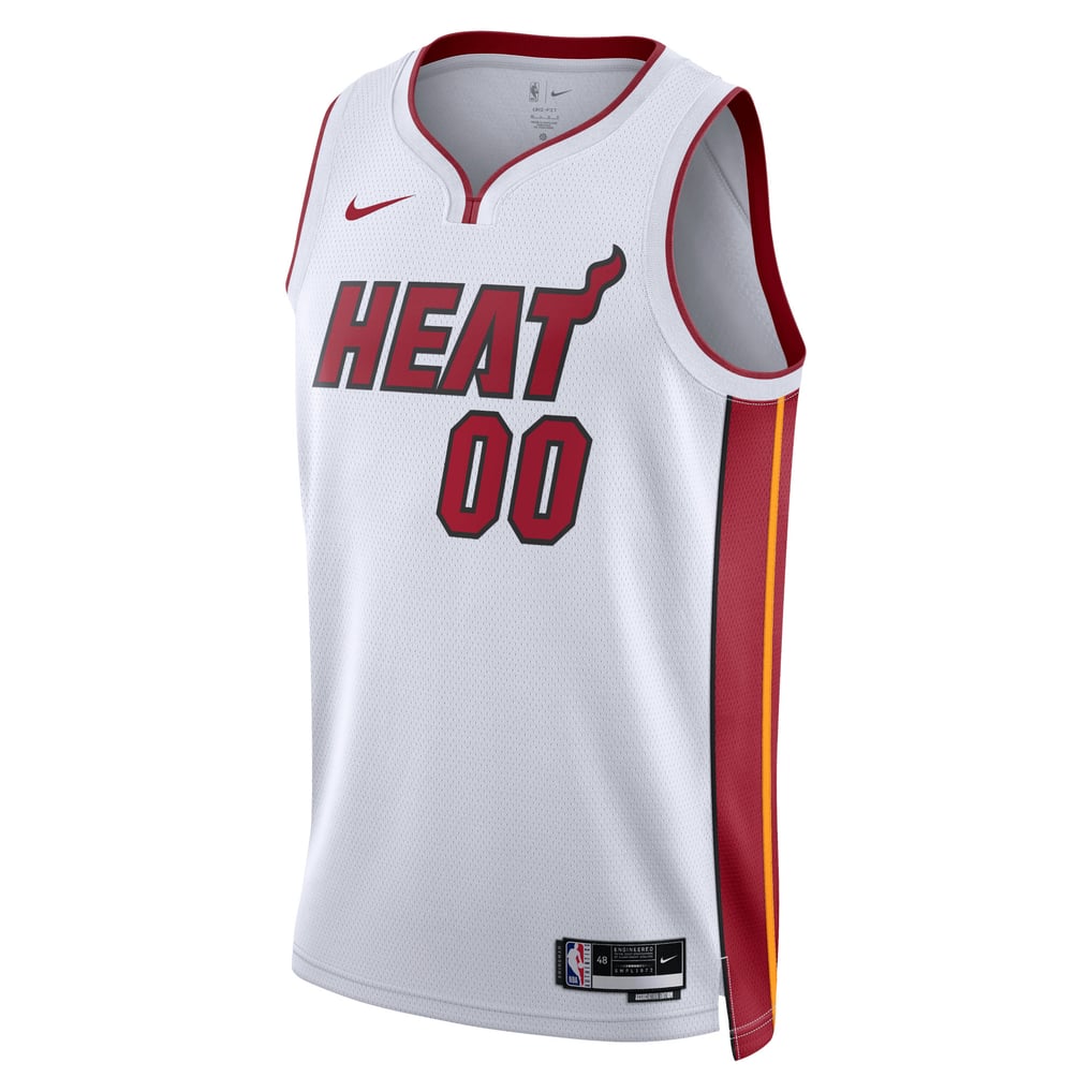 Nike Miami Heat #00 Custom Swingman Jersey – White Association Edition