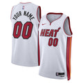 Nike Miami Heat #00 Custom Swingman Jersey – White Association Edition