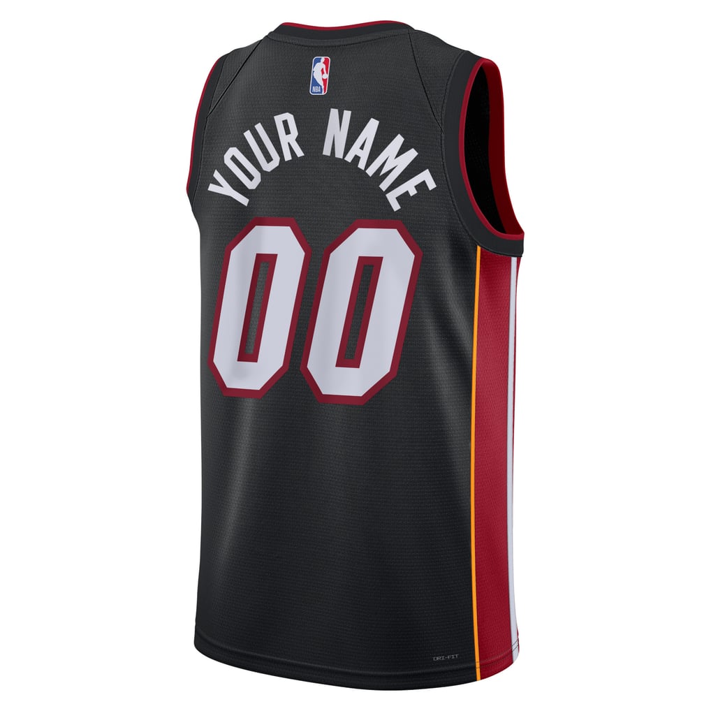 Nike Miami Heat #00 Custom Swingman Jersey – Black City Edition