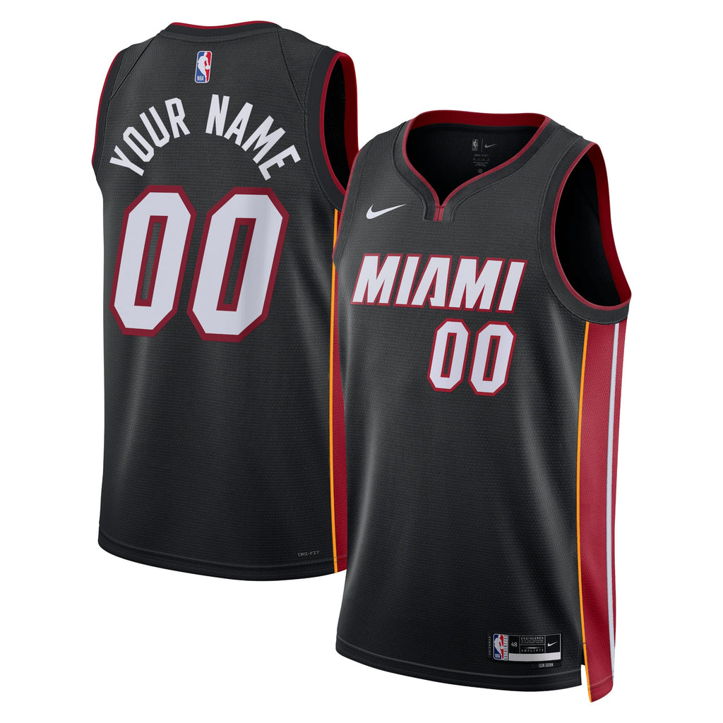Nike Miami Heat #00 Custom Swingman Jersey – Black City Edition