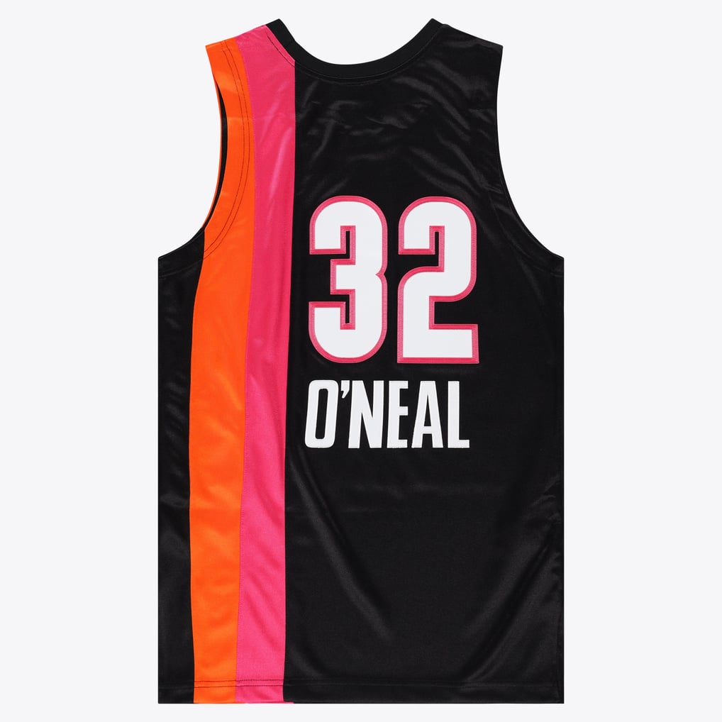 Nike nba store Mitchell & Ness Miami Heat Shaquille O'Neal #32 Hardwood Classics 2005-06 Authentic Jersey – Black basketball jerseys
