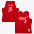 Nike nba store Mitchell & Ness Miami Heat Dwyane Wade #3 Hardwood Classics Christmas Da basketball jerseysy Swingman Jersey – Red