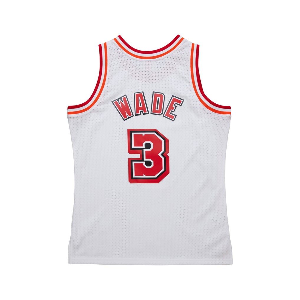Nike nba store Mitchell & Ness Miami Heat Dwyane Wade #3 Hardwood Classics 2007-08 Swingman Jersey – White basketball jerseys