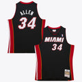 Nike nba store Mitchell & Ness Miami Heat Ray Allen #34 Hardwood Classics 2012-13 Swingman Jersey – Black  basketball jerseys