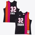 Nike nba store Mitchell & Ness Miami Heat Shaquille O'Neal #32 Hardwood Classics 2005-06 Swingman Jersey – Black basketball jerseys