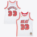 Nike nba store Mitchell & Ness Miami Heat Alonzo Mourning #33 Hardwood Classics 1996-97 Swingman Jersey – White basketball jerseys