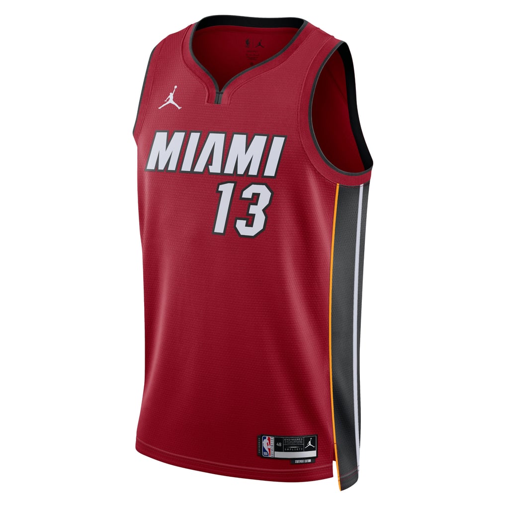 Nike nba store Jordan Brand Miami Heat Bam Adebayo #13 Statement Edition Swingman Jersey – Red basketball jerseys