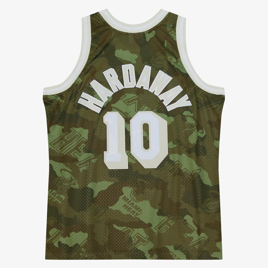 Nike nba store  Mitchell & Ness Miami Heat Tim Hardaway #10 Hardwood Classics 1996-97 Swingman Jersey – Camo basketball jerseys
