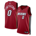 Nike nba store Jordan Brand Miami Heat Simone Fontecchio #0 Statement Edition Swingman Jersey – Red basketball jerseys