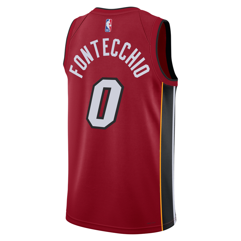 Nike nba store Jordan Brand Miami Heat Simone Fontecchio #0 Statement Edition Swingman Jersey – Red basketball jerseys