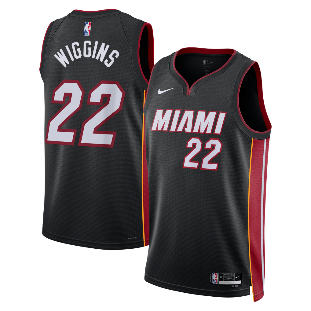 Nike nba store  Miami Heat Andrew Wiggins #22 Icon Edition Swingman Jersey – Black  basketball jerseys