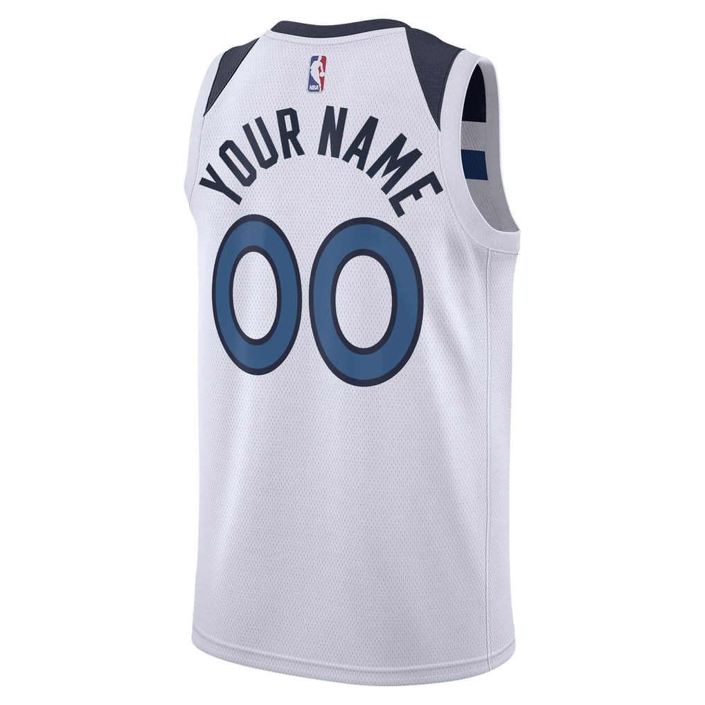 Nike Minnesota Timberwolves Custom Association Edition Swingman Jersey – White