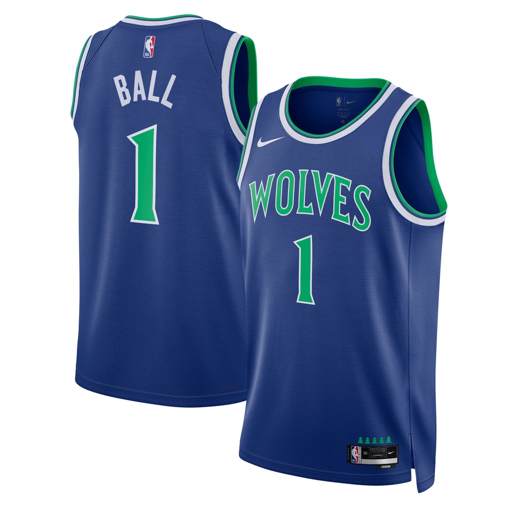 Nike Minnesota Timberwolves LaMelo Ball #1 Icon Edition Swingman Jersey – Blue