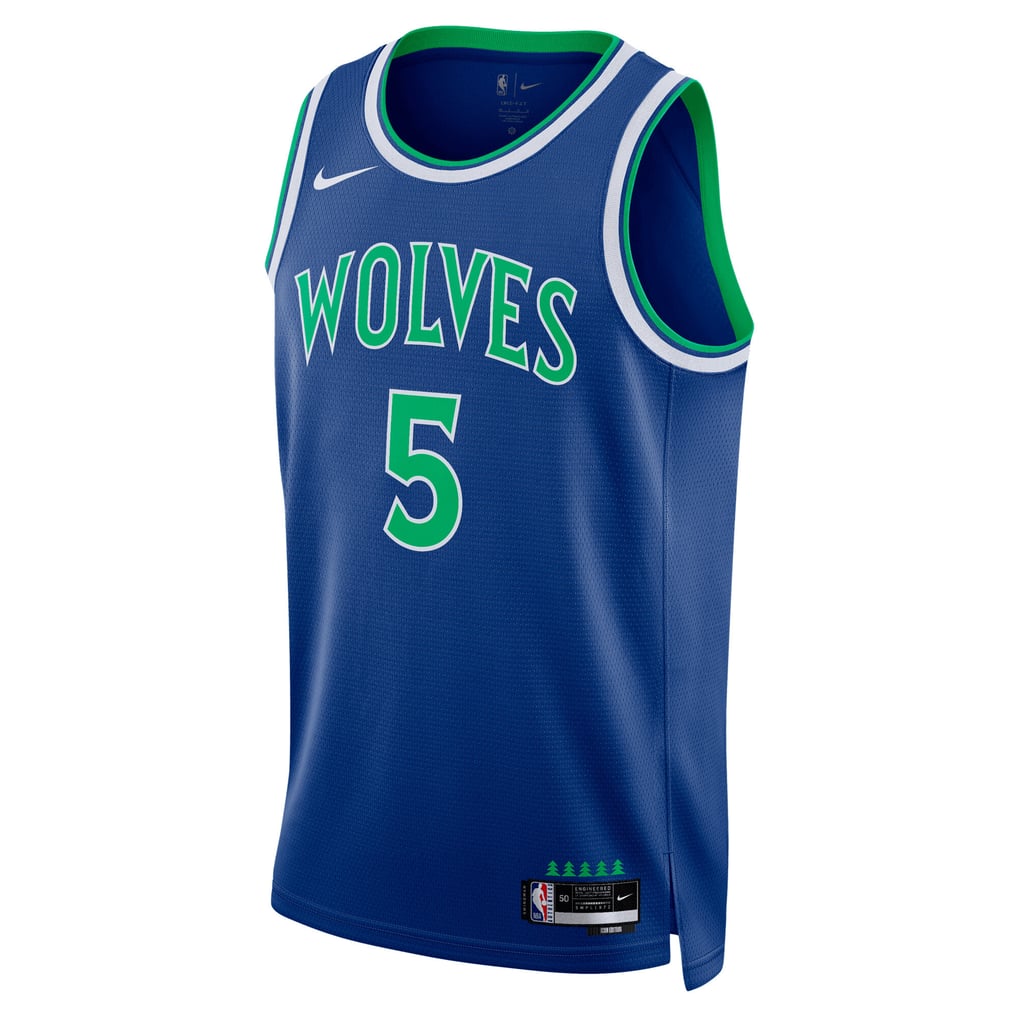 Nike Minnesota Timberwolves Anthony Edwards #5 Icon Edition Swingman Jersey – Blue
