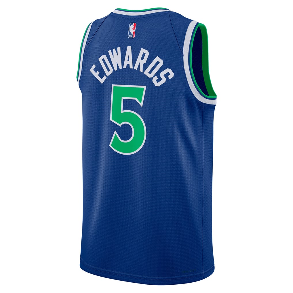 Nike Minnesota Timberwolves Anthony Edwards #5 Icon Edition Swingman Jersey – Blue