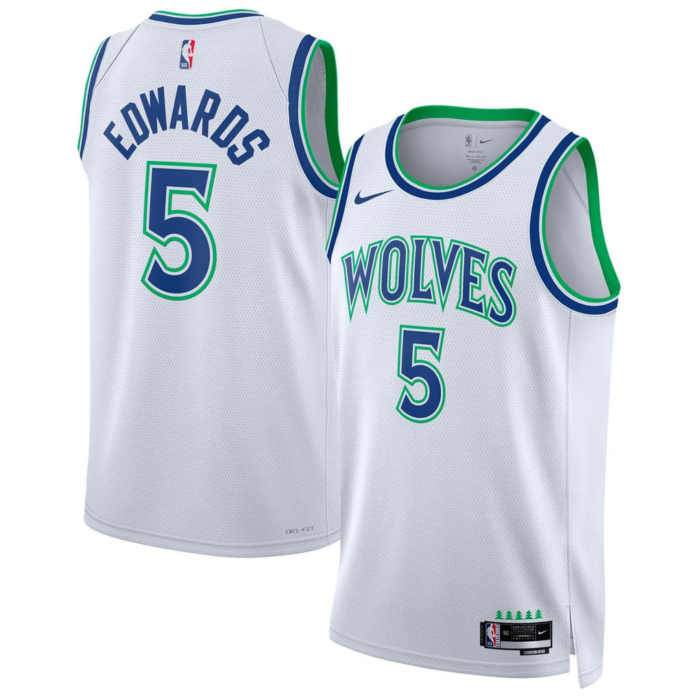 Nike Minnesota Timberwolves Anthony Edwards #5 Association Edition Swingman Jersey – White
