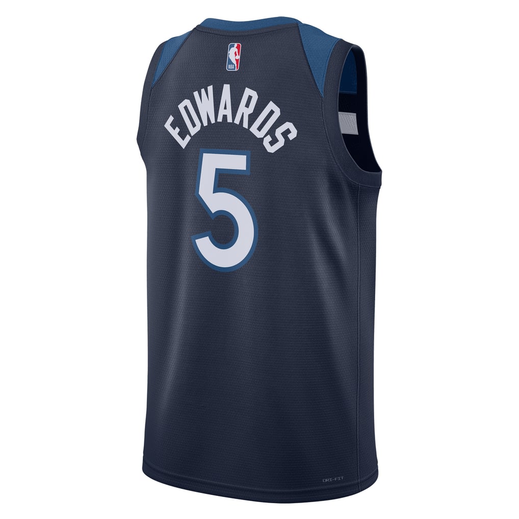 Nike Minnesota Timberwolves Anthony Edwards #5 City Edition Swingman Jersey – Dark Navy