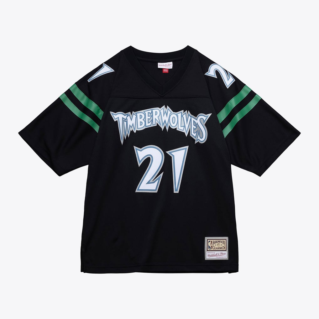 Mitchell & Ness Minnesota Timberwolves #21 Short Sleeve Swingman Jersey – Black