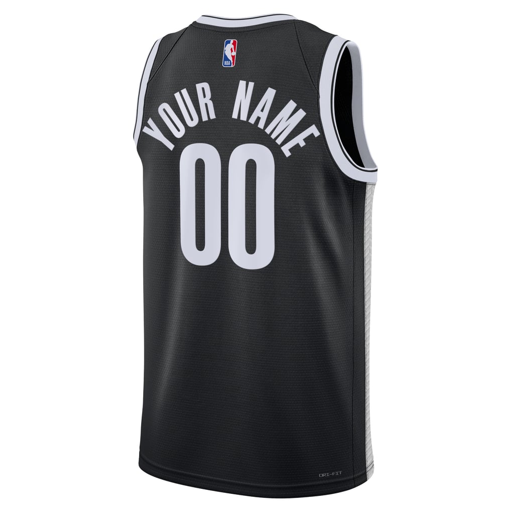 Nike Brooklyn Nets Custom Icon Edition Swingman Jersey – Black