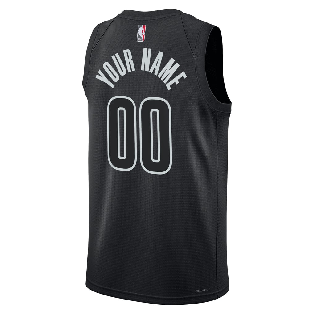 Jordan Brand Brooklyn Nets Custom Statement Edition Swingman Jersey – Black