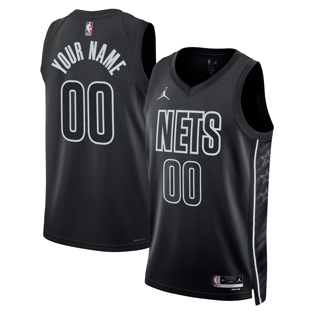 Jordan Brand Brooklyn Nets Custom Statement Edition Swingman Jersey – Black
