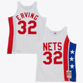 Mitchell & Ness New York Nets Julius Erving #32 Hardwood Classics 1973-74 Swingman Jersey – White