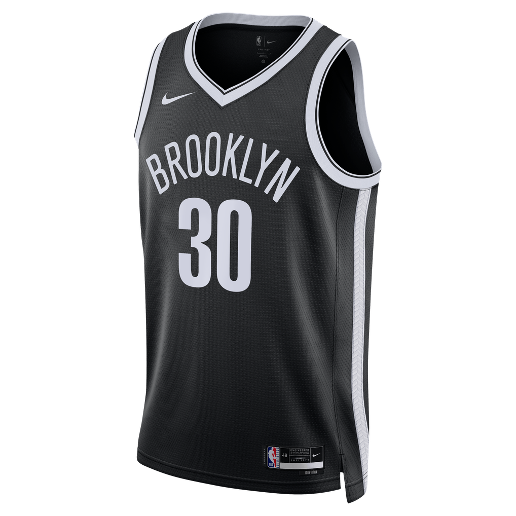 Nike Brooklyn Nets Julius Randle #30 Icon Edition Swingman Jersey – Black