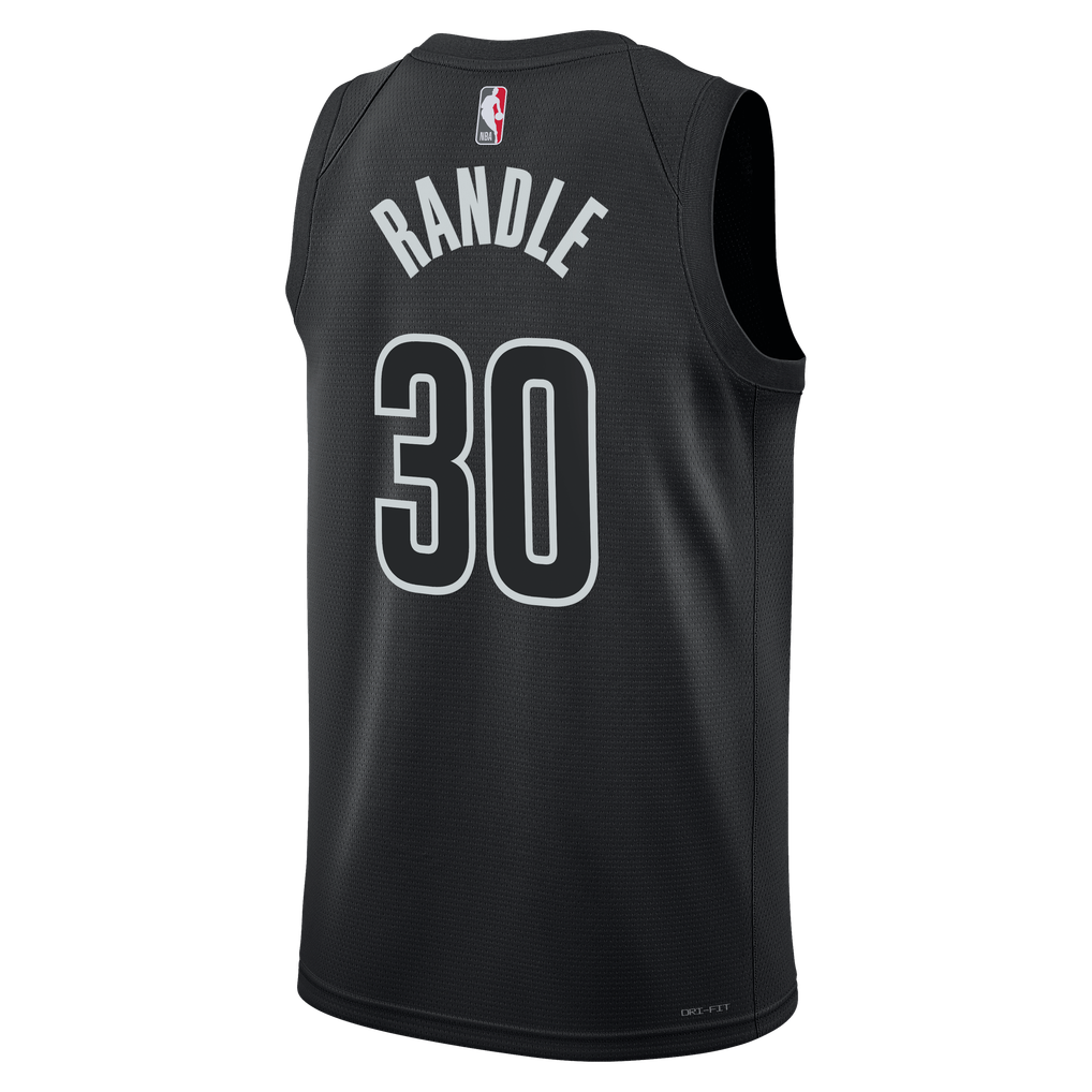 Jordan Brand Brooklyn Nets Julius Randle #30 Statement Edition Swingman Jersey – Black
