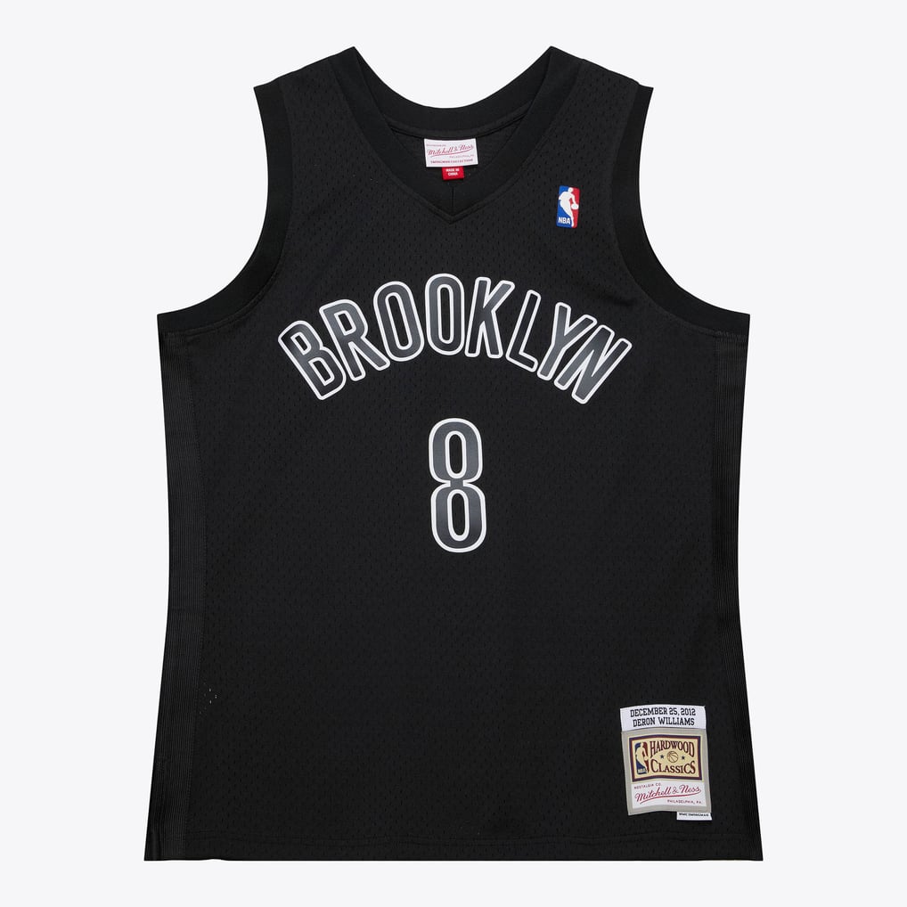 Mitchell & Ness Brooklyn Nets Deron Williams #8 Hardwood Classics Swingman Jersey – Black