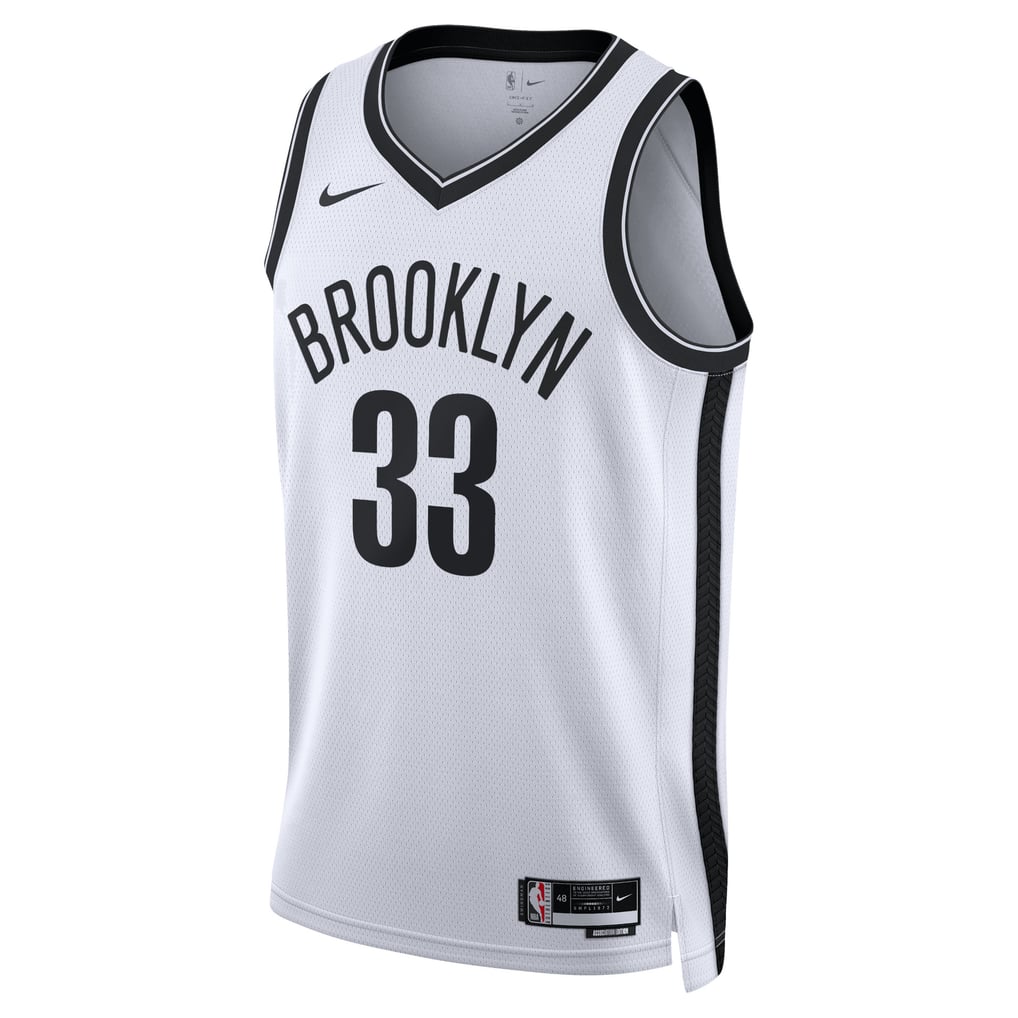 Nike Brooklyn Nets Nic Claxton #33 Association Edition Swingman Jersey – White