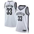 Nike Brooklyn Nets Nic Claxton #33 Association Edition Swingman Jersey – White
