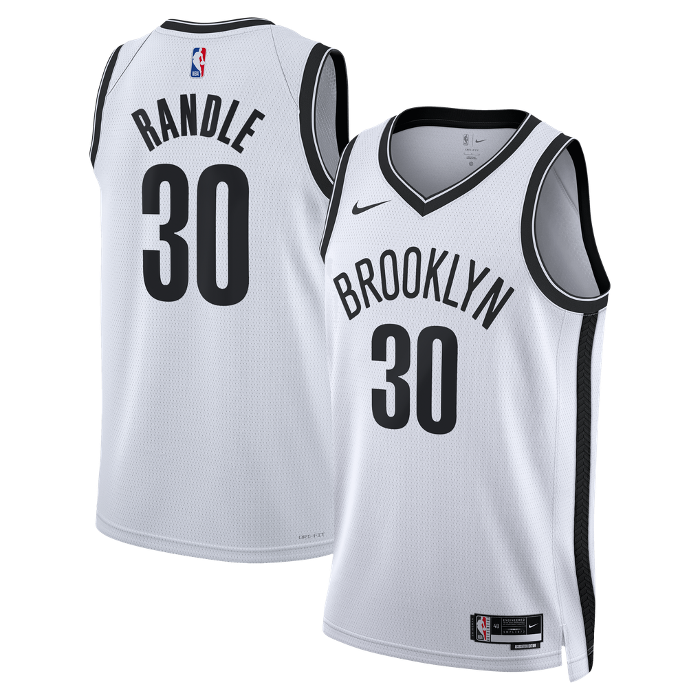 Nike Brooklyn Nets Julius Randle #30 Association Edition Swingman Jersey – White