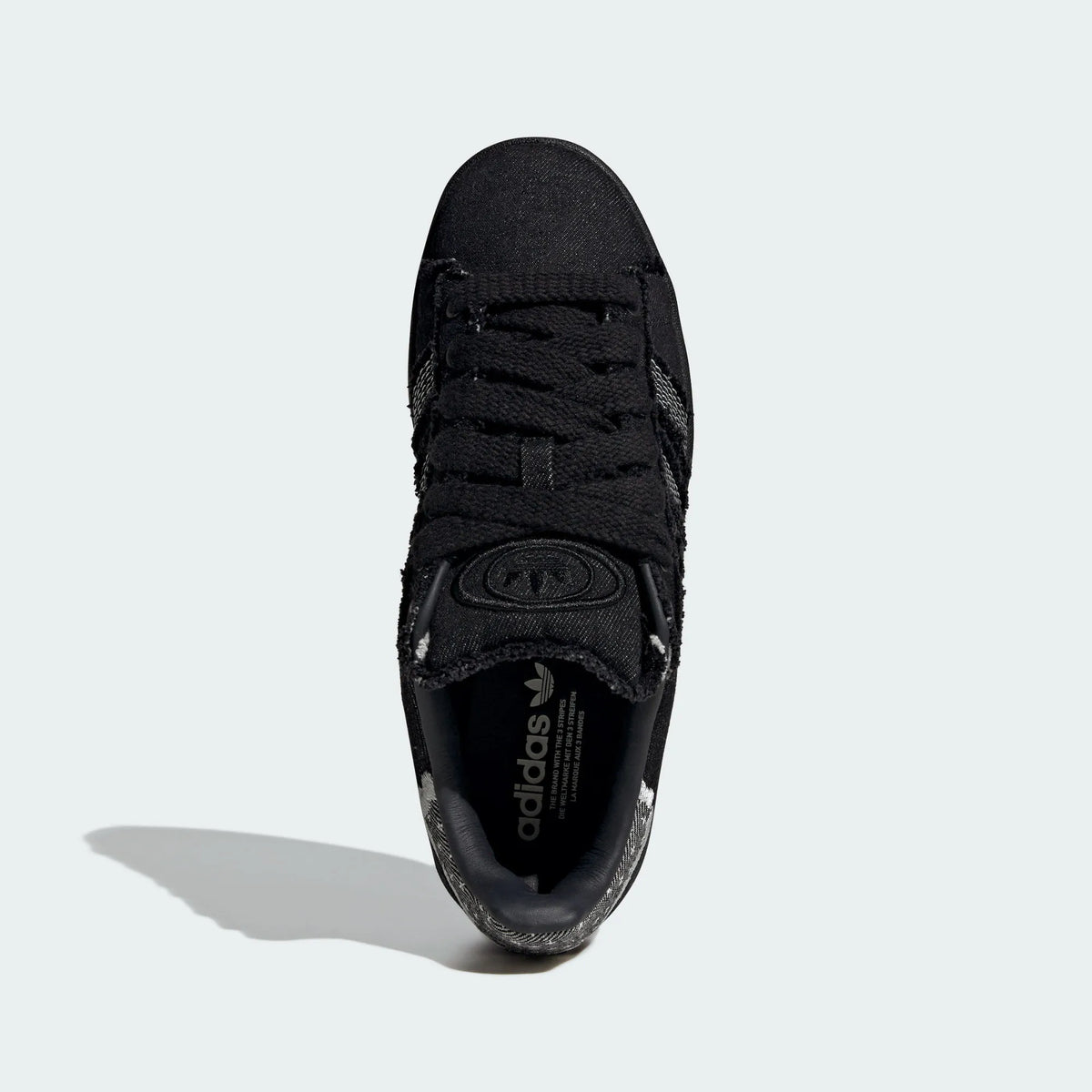 Adidas Stan Smith — Black Denim Frayed