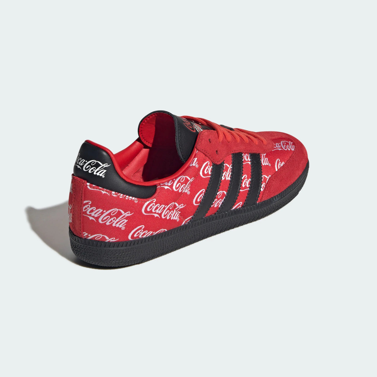 Adidas Originals – Red / Black Coca-Cola Print Suede Casual Sneakers