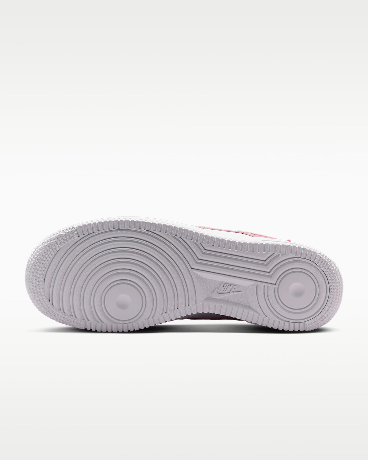 Nike Air Force 1 '07 White Two-Tone Pink Color-Block Sneakers
