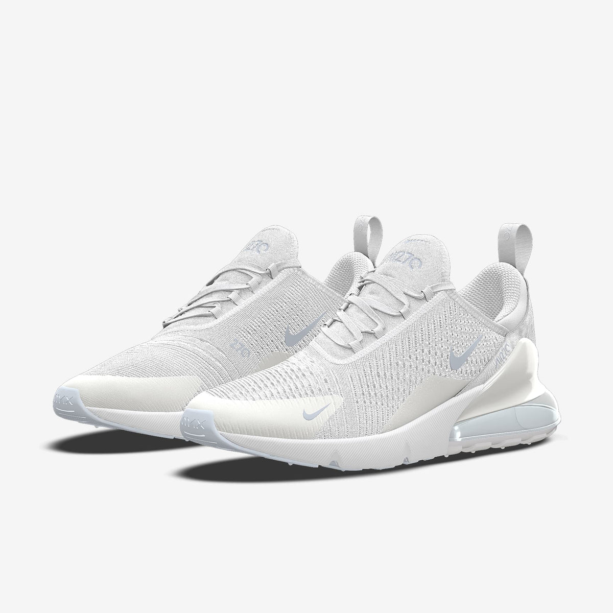 Nike Air Max 270 By You – Off-White/Silver Custom Sneaker