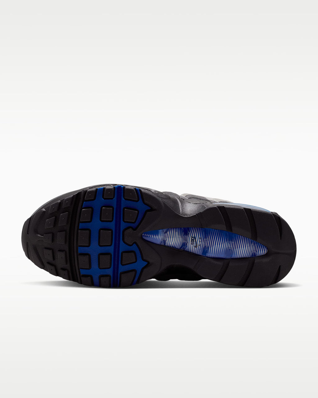 Nike Air Max 95 – Grey / Sky Blue Mesh Athletic Sneakers