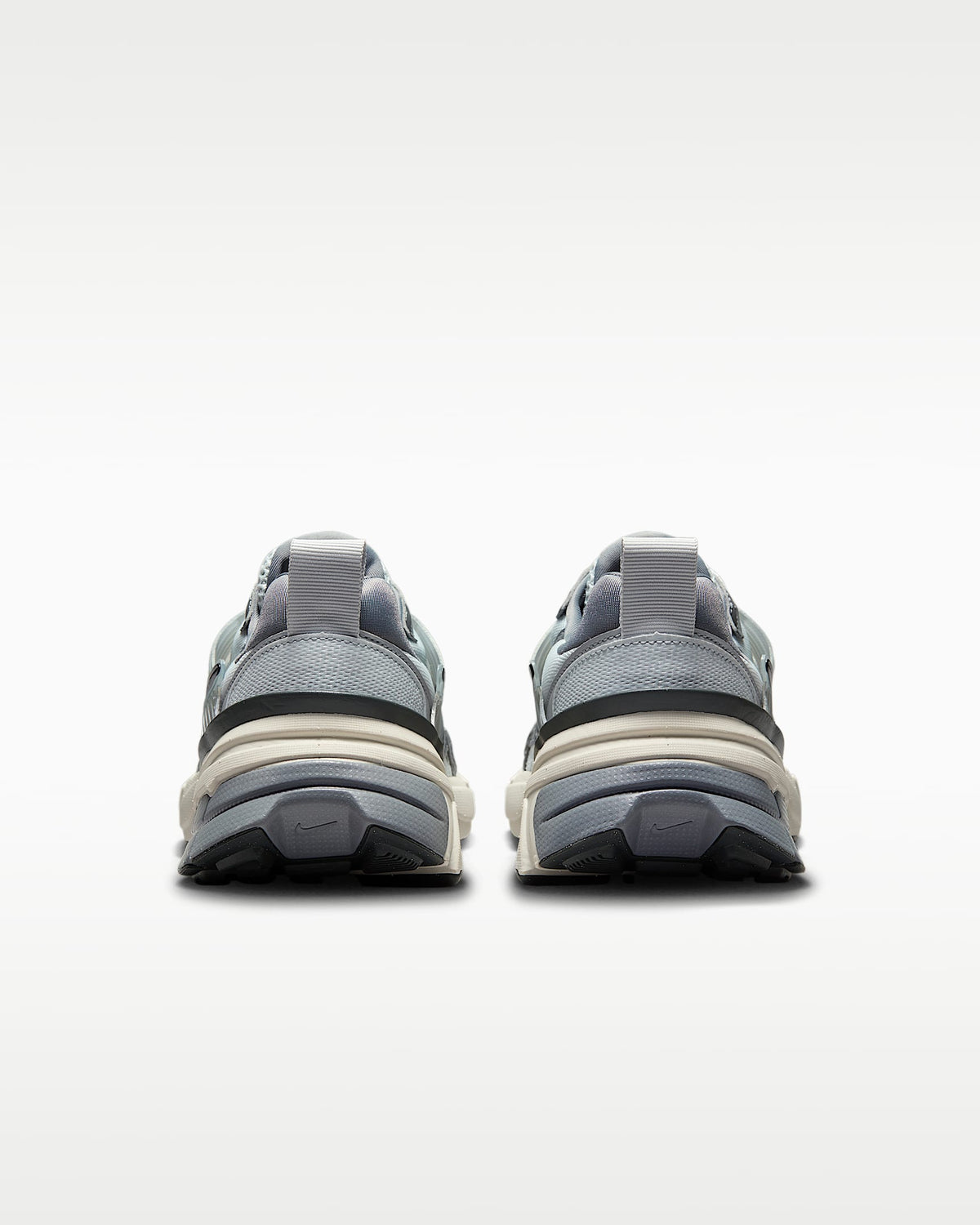 Nike V2K Run – Grey / Silver Mesh Athletic Sneakers