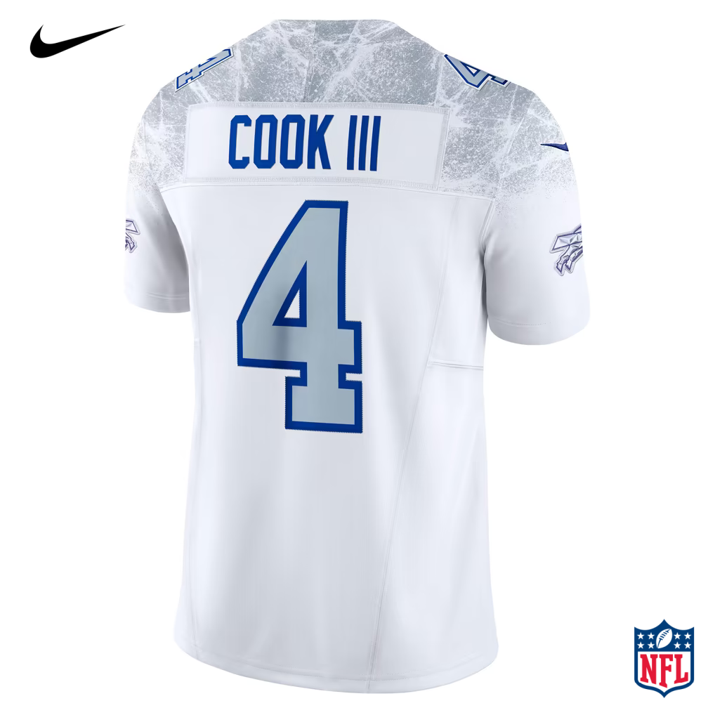 Nike Damar Hamlin #3 Buffalo Bills White Frosted Vapor F.U.S.E. Limited Jersey
